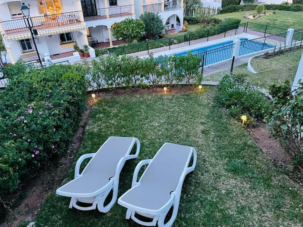 Apartamento Lux 2 Kmr App Stella Blanca Met Zwembaden Airco En Zeezicht Fuengirola Exterior foto